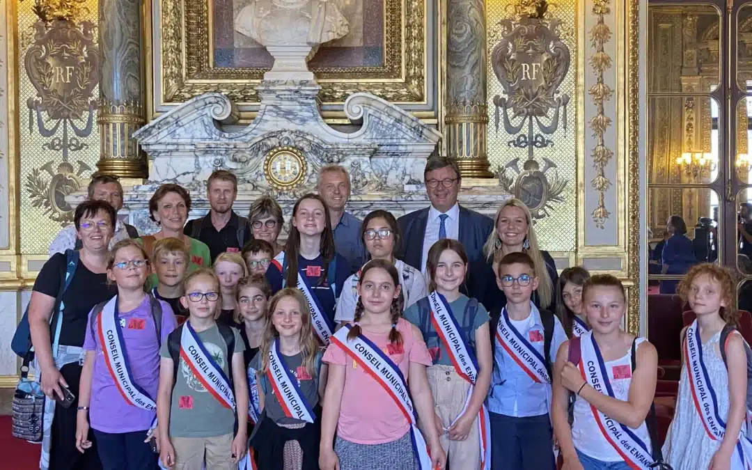 Visite au Sénat : le conseil municipal des enfants de Scherwiller