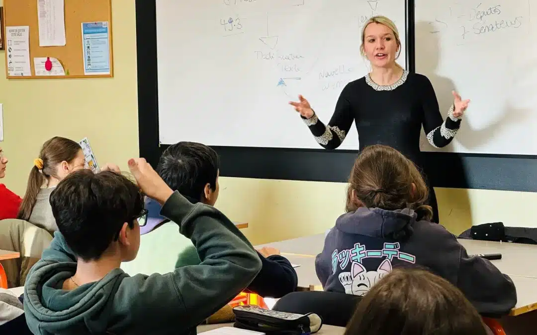 Rencontre avec les élèves de 5e du collège Saint-Etienne de Strasbourg