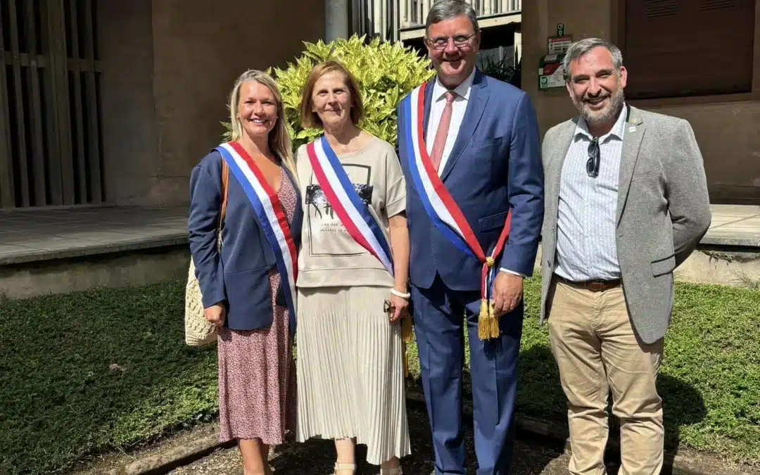 Cérémonie du 60ème anniversaire du jumelage entre Rhinau et Beaumontois-en Périgord