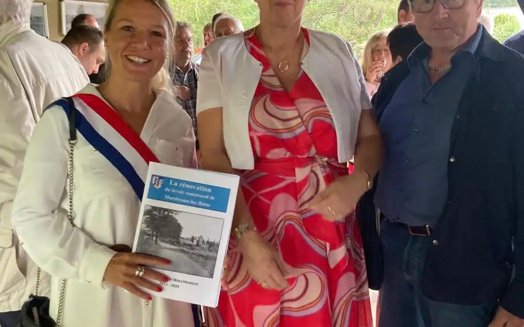 Inauguration des travaux de rénovation du lavoir de Morsbronn-les-Bains