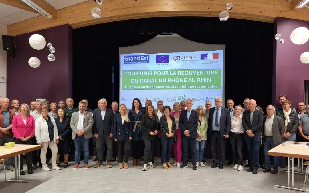 Tous unis pour la réouverture du canal du Rhône au Rhin
