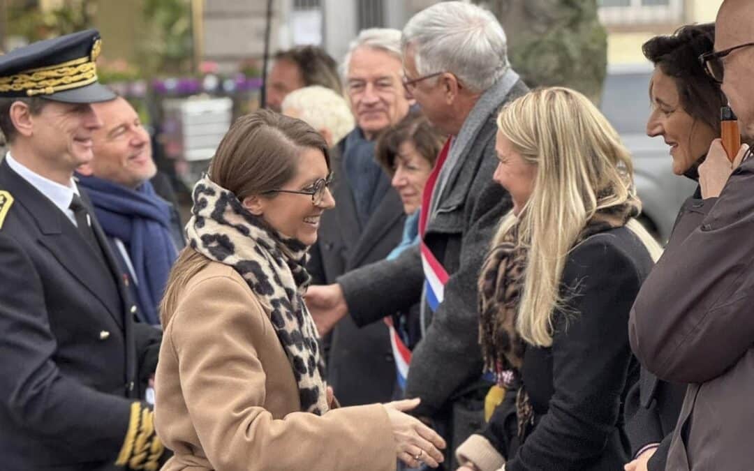 Inauguration du jardin mémoriel à Strasbourg en présence de la Ministre Aurore BERGÉ