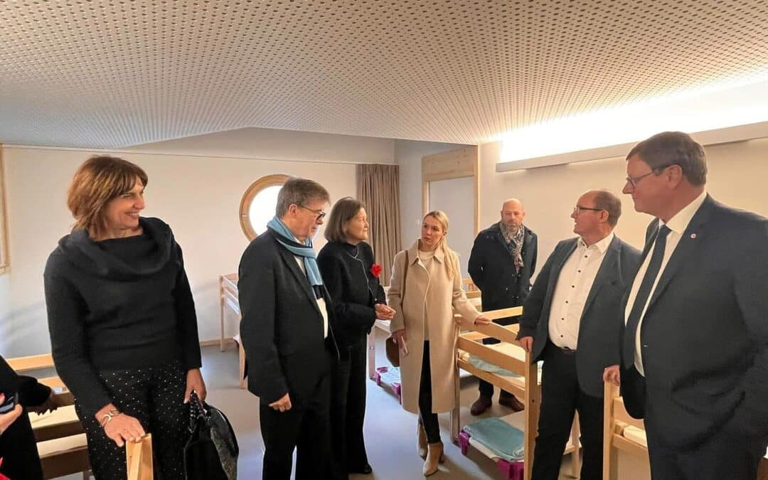 Inauguration du groupe scolaire et périscolaire les coquelicots à Mommenheim