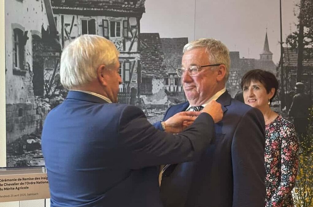 Jacques Weigel, Maire de Salmbach : nouveau Chevalier de l’Ordre du Mérite Agricole