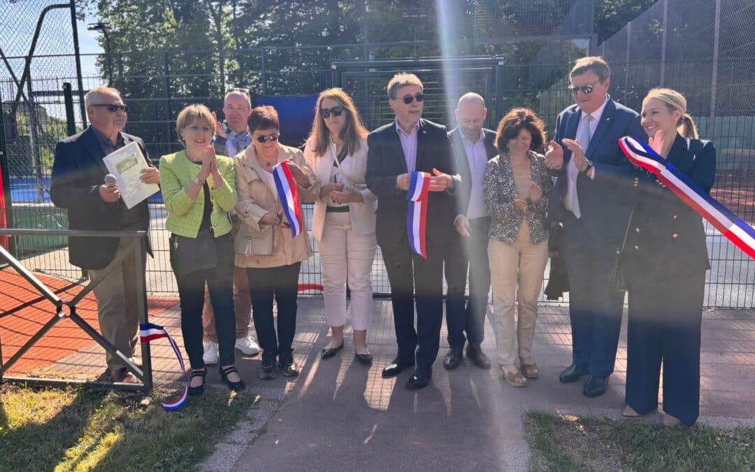Inauguration des courts de padel, de la nouvelle tribune et des vestiaires du stade d’athlétisme à Brumath