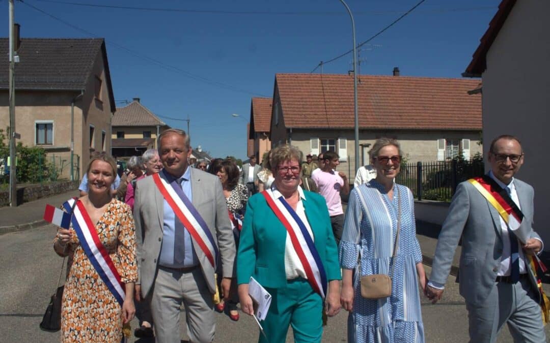 Inauguration de la borne de Koufra à Steinbourg
