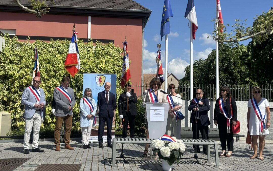 Inauguration de la place André Lobstein à Eckbolsheim