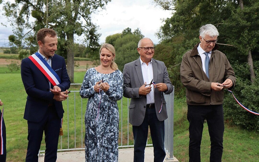 Inauguration du dispositif de protection contre les inondations de Melsheim
