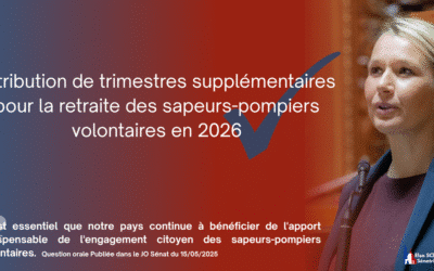 Attribution de trimestres supplémentaires pour la retraite des sapeurs-pompiers volontaires en 2026