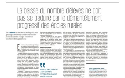 Tribune cosignée sur le démantèlement progressif des écoles rurales