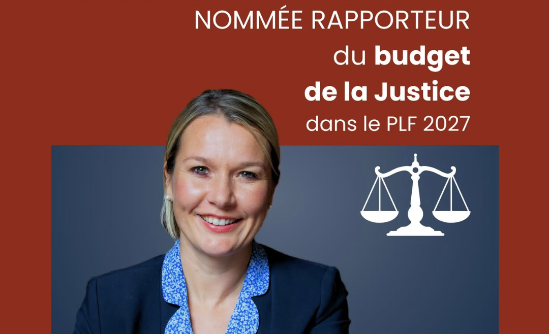 Nommée rapporteur du Budget Justice 2027