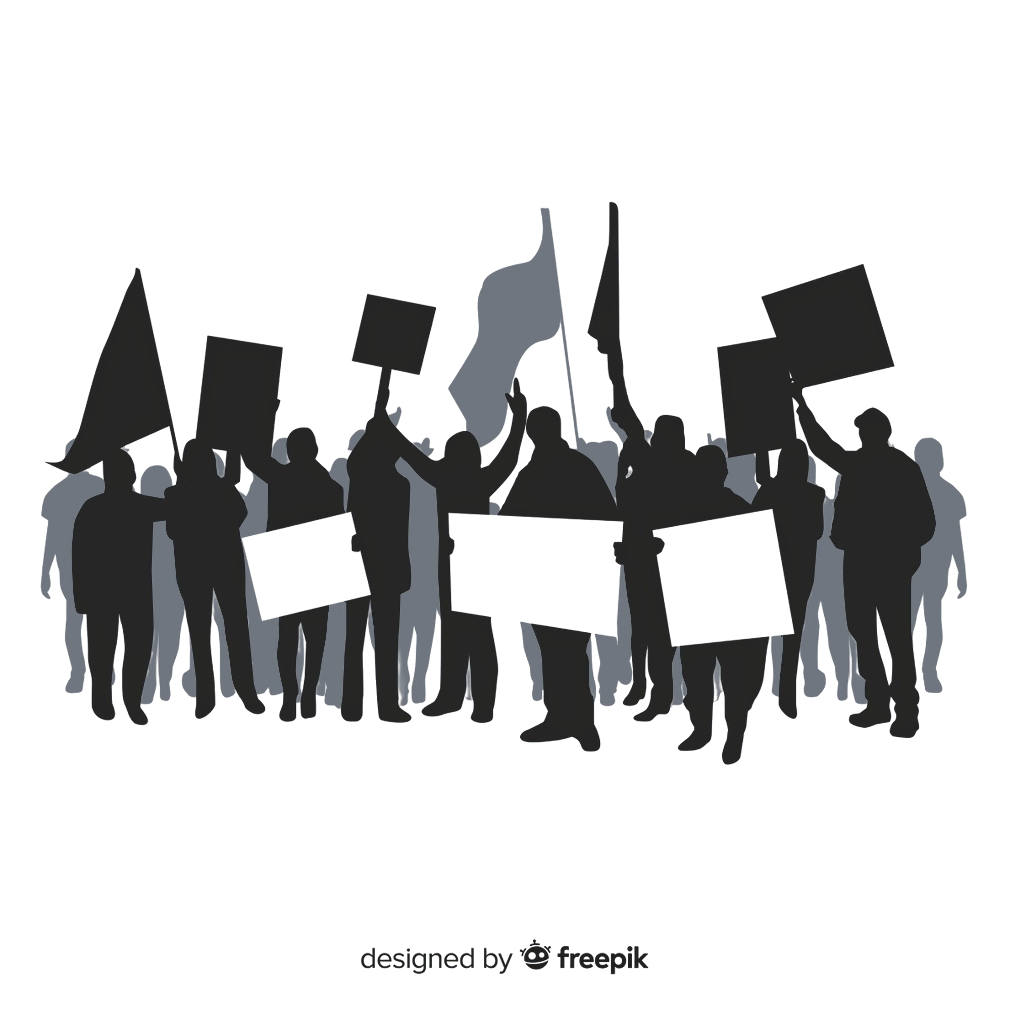 concept-manifestation-moderne-silhouettes